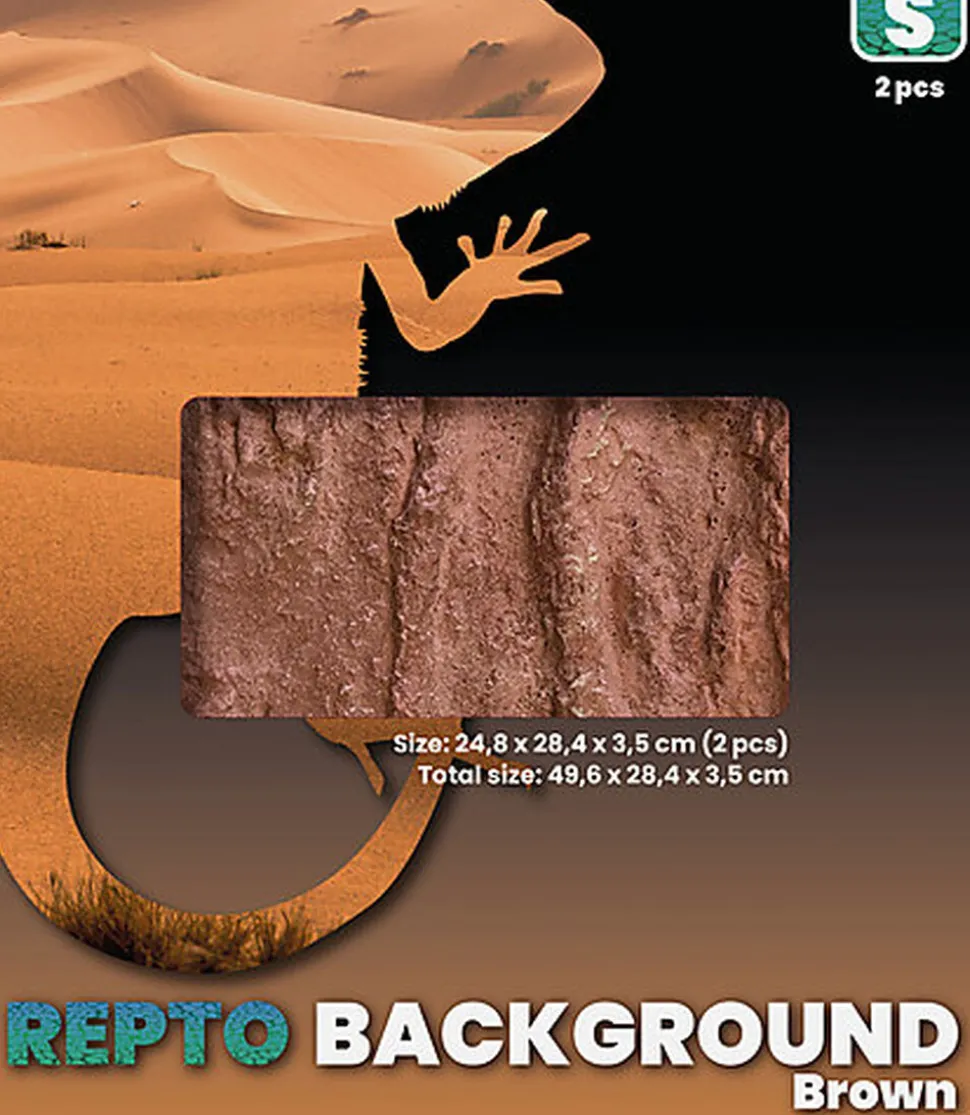 Repto - Décor de Fond Background Brown S - 51x25x30
