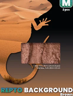 Repto - Décor de Fond Background Brown M - 76x30x30cm