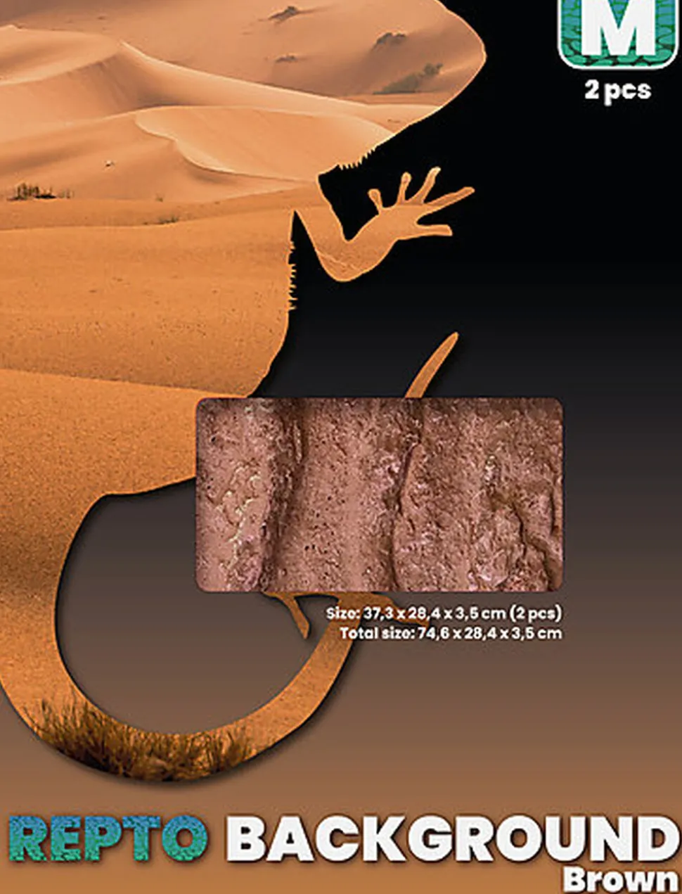 Repto - Décor de Fond Background Brown M - 76x30x30cm