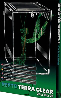 Repto - Terrarium AcryliqueTerra Clear - 19,5x18,5x29cm