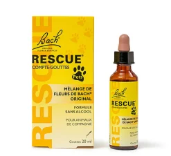 Rescue Pets - Mélange Compte-gouttes Fleurs de Bach - 20ml