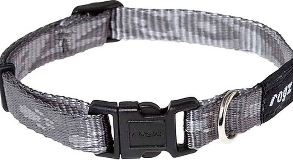 Rogz - Collier en Nylon Gris pour Chiens