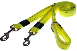 Rogz - Utility Laisse Multiple Réfléchissante Jaune - 25 MM
