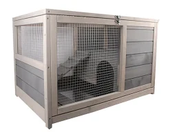 Rongis - Cage en vois Vinland pour Lapin et Cochon d'inde - 80cm