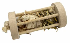 Rongis - JOUET CAGE ROLLER HERBES NATURELLES POUR RONGEURS - 15cm