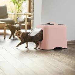 Rotho Mypet - Maison de toilette Linnea Rose pour Chats - 51cm