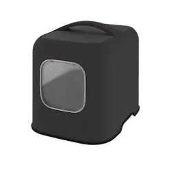 Rotho Mypet - Maison de toilette Noir pour Chats - 51cm
