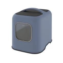 Rotho MyPet - Maison de Toilette Biala pour Chat - Bleu