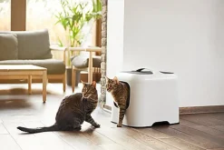 Rotho MyPet - Maison de Toilette Biala pour Chat - Blanc