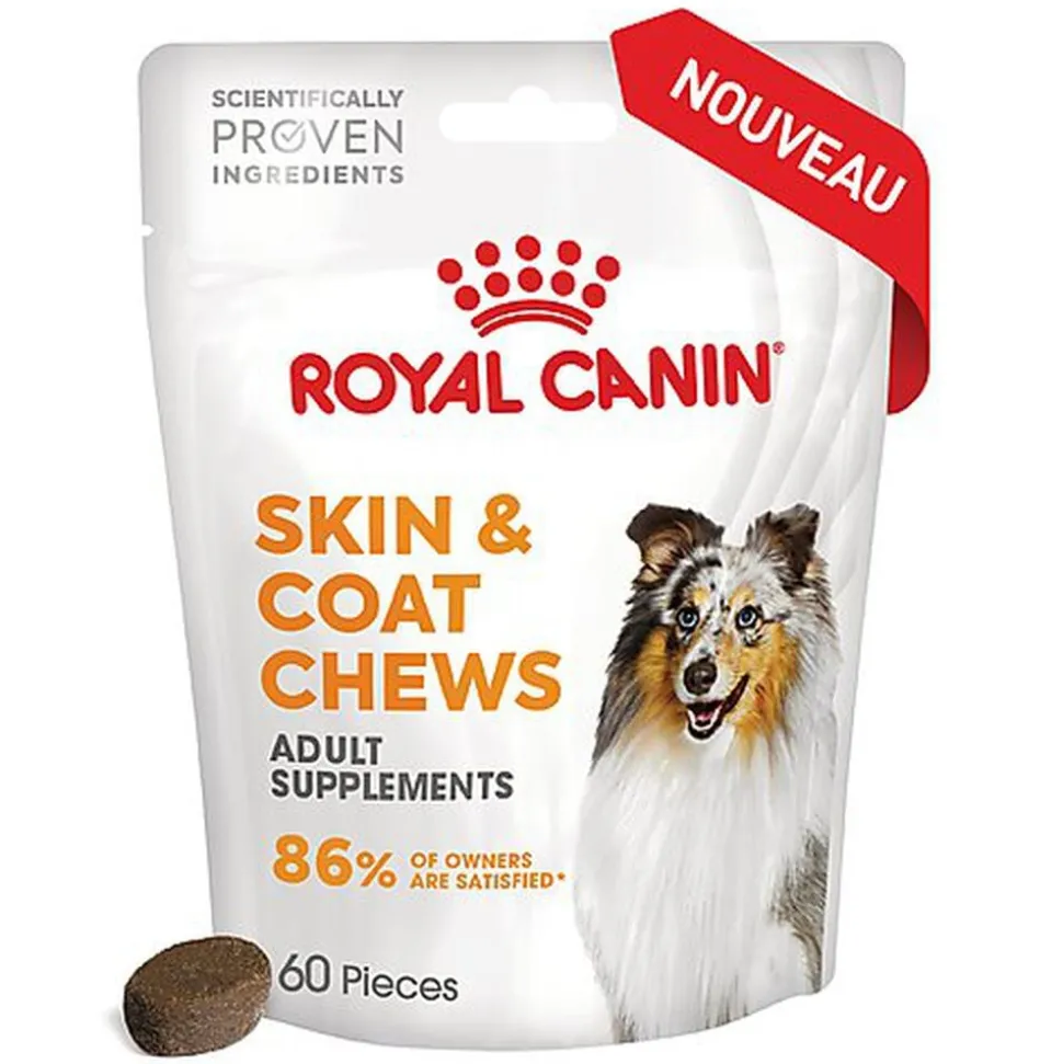 Royal Canin - Aliment Complémentaire Adult Skin & Coat Chews pour Chiens - 240g