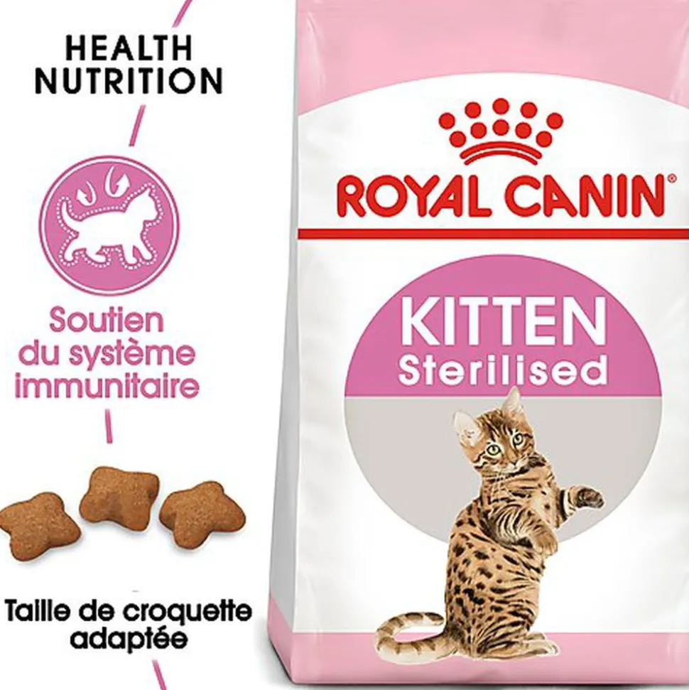 Royal Canin - Croquettes Kitten Sterilised pour Chaton - 400g