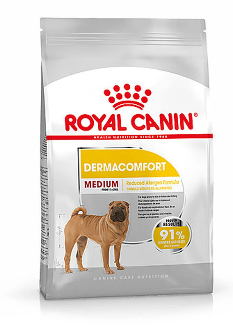 Royal Canin - Croquettes Medium Adult Dermacomfort pour Chien - 12Kg