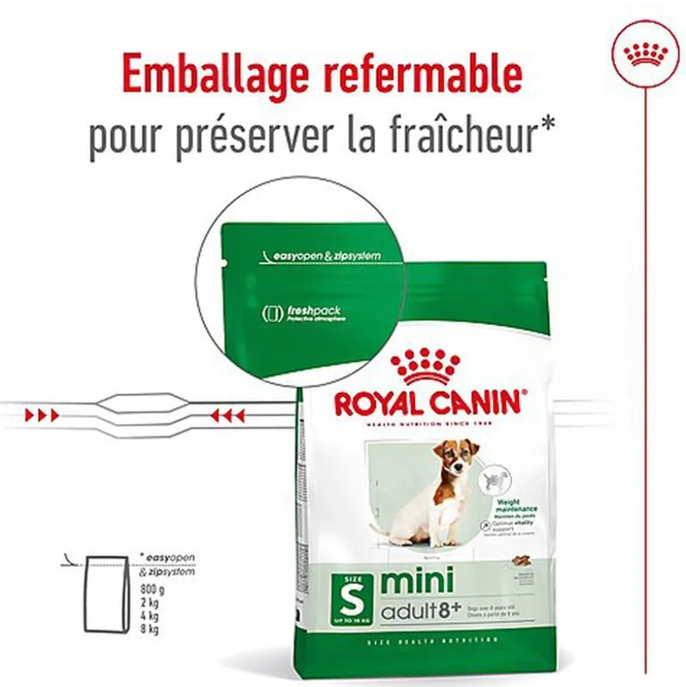 Royal Canin - Croquettes Mini 8+ pour Chien Adulte