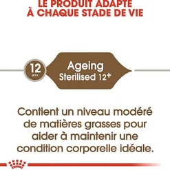 Royal Canin - Croquettes Senior Sterilised 12+ pour Chat Senior