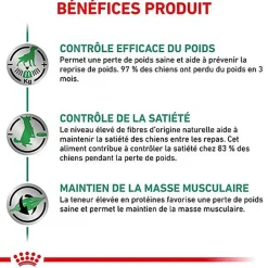 Royal Canin - Croquettes Veterinary Diet Satiety Support Weight Management pour Chien - 1,5Kg