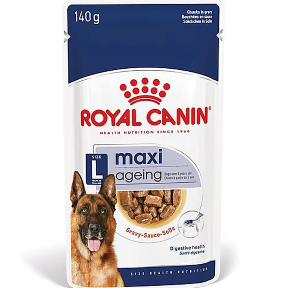 ROYAL CANIN - SACHET FRAICHEUR MAXI AGEING en sauce POUR CHIENS SENIORS - 10x140
