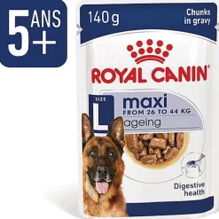 ROYAL CANIN - SACHET FRAICHEUR MAXI AGEING en sauce POUR CHIENS SENIORS - 10x140