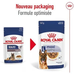 ROYAL CANIN - SACHET FRAICHEUR MAXI AGEING en sauce POUR CHIENS SENIORS - 10x140