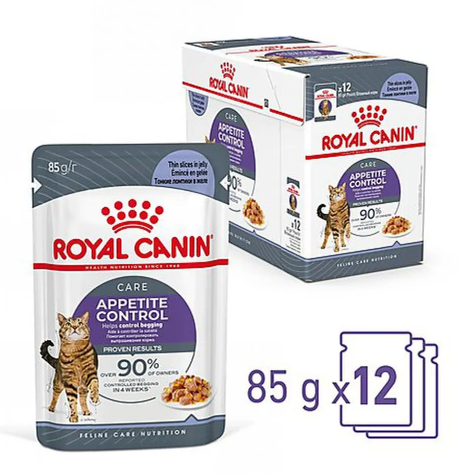 Royal Canin - Sachets Appetite Control Care en Gelée pour Chat - 12x85g