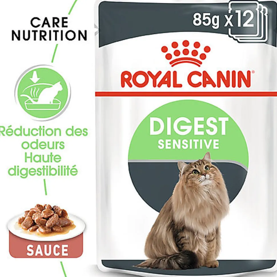Royal Canin - Sachets Digestive Care sauce pour Chat - 12x85g