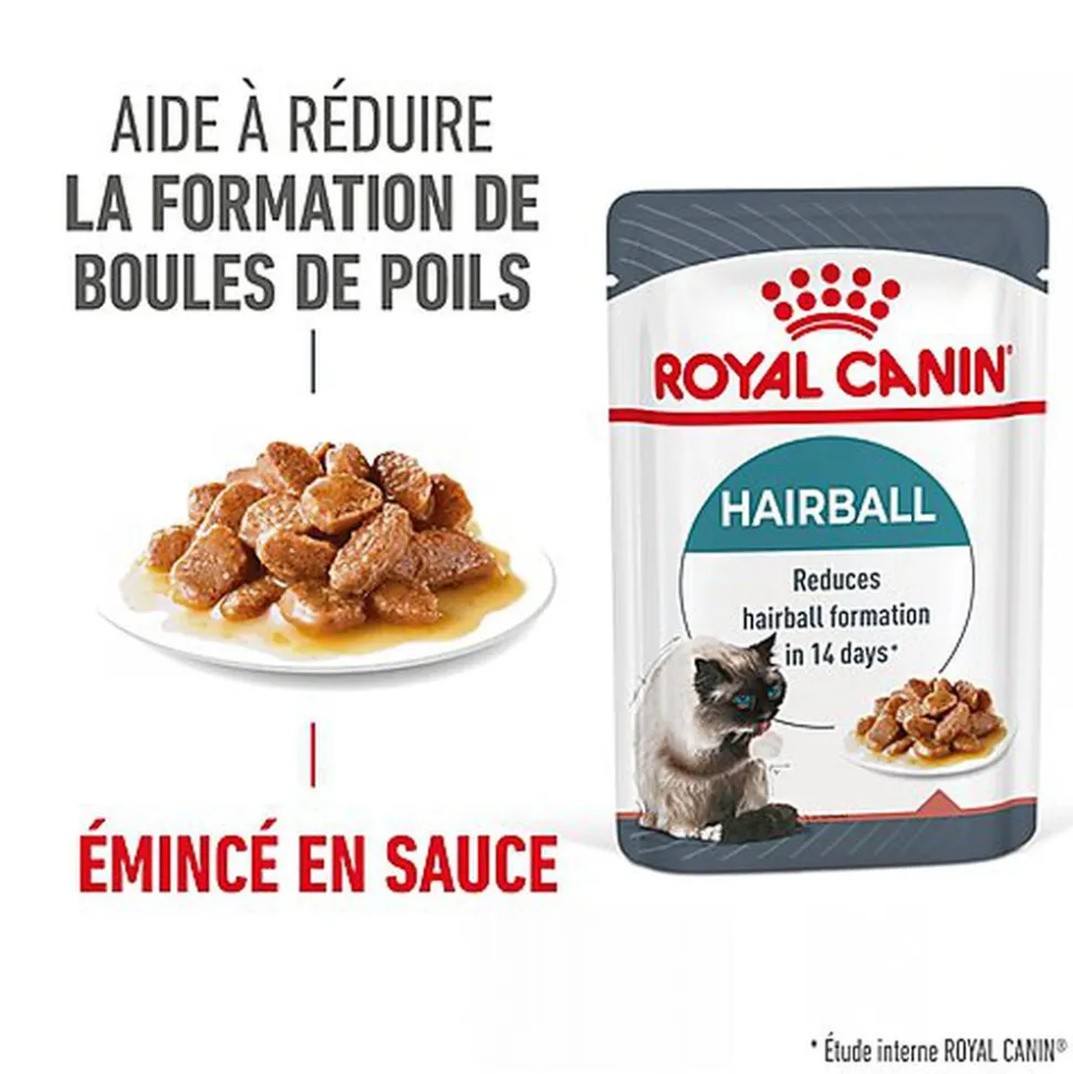 Royal Canin - Sachets Hairball Care en Sauce pour Chat - 12x85g
