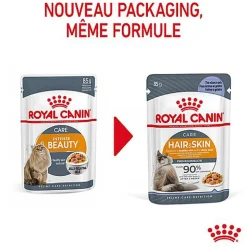 Royal Canin - Sachets Hair&Skin Gelée pour Chat - 12x85g