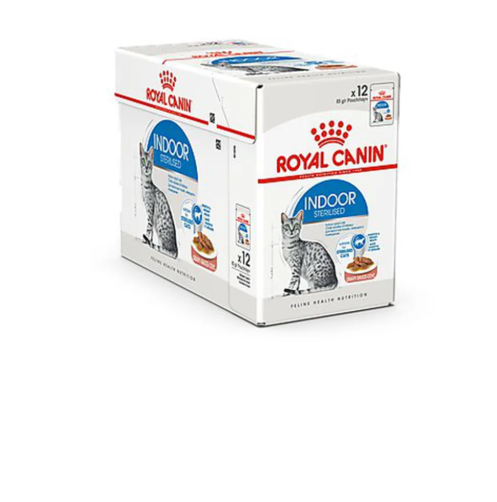 Royal Canin - Sachets Indoor en Sauce pour Chat - 12x85g