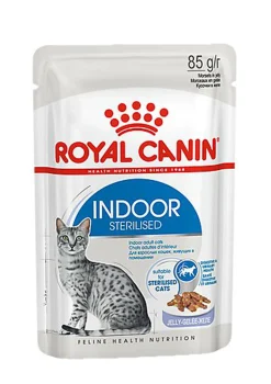 Royal Canin - Sachets Indoor en Gelée pour Chat - 12x85g