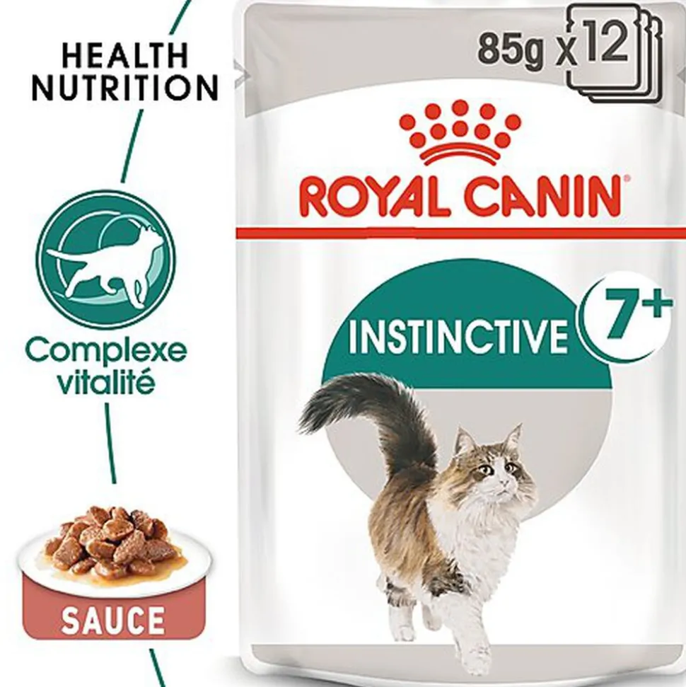 Royal Canin - Sachets Instinctive 7+ en Sauce pour Chat - 12x85g