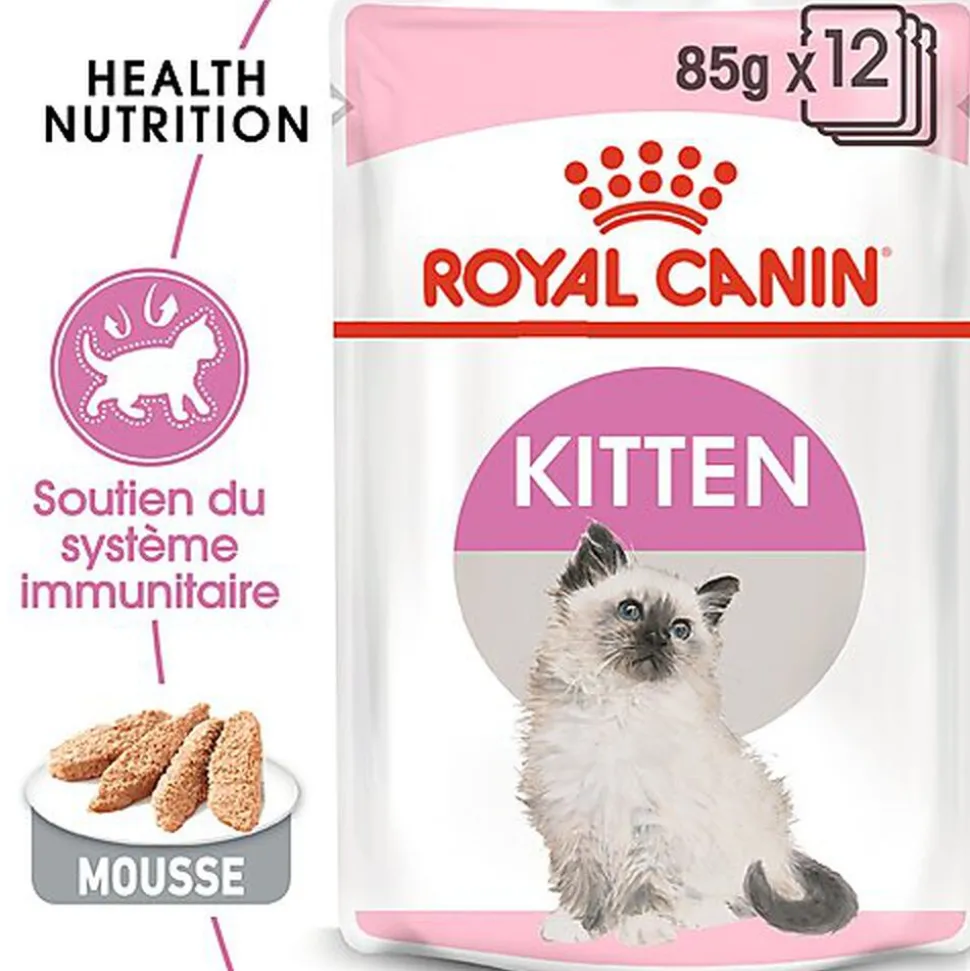 Royal Canin - Sachets Kitten en Mousse pour Chaton - 12x85g