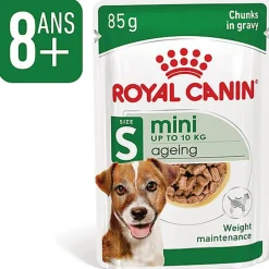 Royal Canin - Sachets Mini Ageing 12+ en Sauce pour Chien - 12X85g