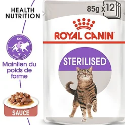 Royal Canin - Sachets Sterilised en Sauce pour Chat - 12x85g