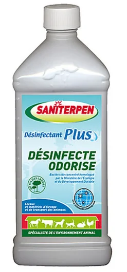 Saniterpen - Désinfectant Plus pour l'Environnement Animal - 1L