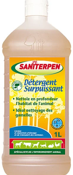 Saniterpen - Détergent Surpuissant pour l'Environnement Animal - 1L