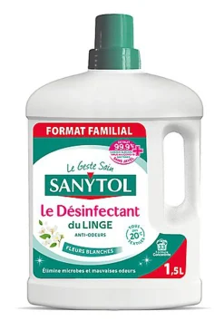 Sanytol - Désinfectant du Linge Fleurs Blanches Anti-odeurs - 1.5L