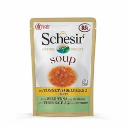 Schesir - Soupe au Thon Sauvage et Citrouille pour Chat - 85g