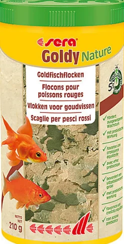 Sera - Aliment en Flocons Goldy Nature pour Poissons Rouges - 1L