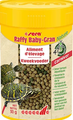 Sera - Aliments d'Élevage en Granulés Raffy Baby-Gran pour Tortues Aquatiques - 100ml