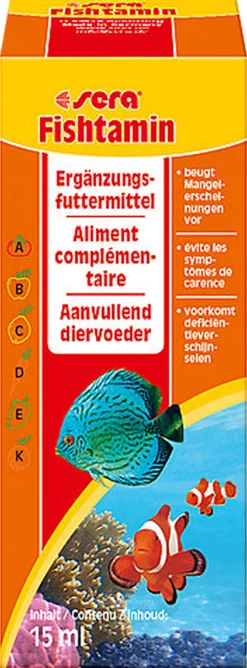 Sera - Aliments Fishtamin pour Poissons - 15ml