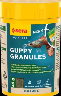 Sera - Aliments Végétal Guppy Gran pour Guppys