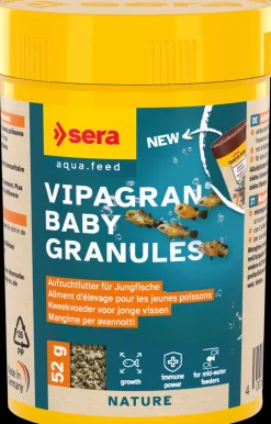 Sera - Granulés Vipagran Baby Granules pour Poissons - 52g/100ml