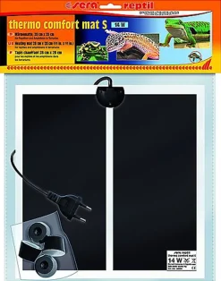 Sera - Tapis Chauffant Thermo Comfort Mat S de 28x28cm pour Terrarium - 14W