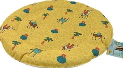 Summer Vibes - Tapis Rond Jaune pour Chats - 50cm