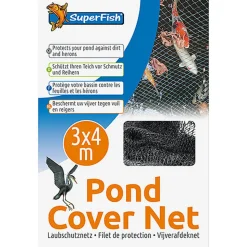 Superfish - Filet de Protection 3x4m +10 Piquets pour Bassin