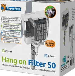Superfish - Filtre Biologique Hang on Filter 50 Aquarium - 350L/h