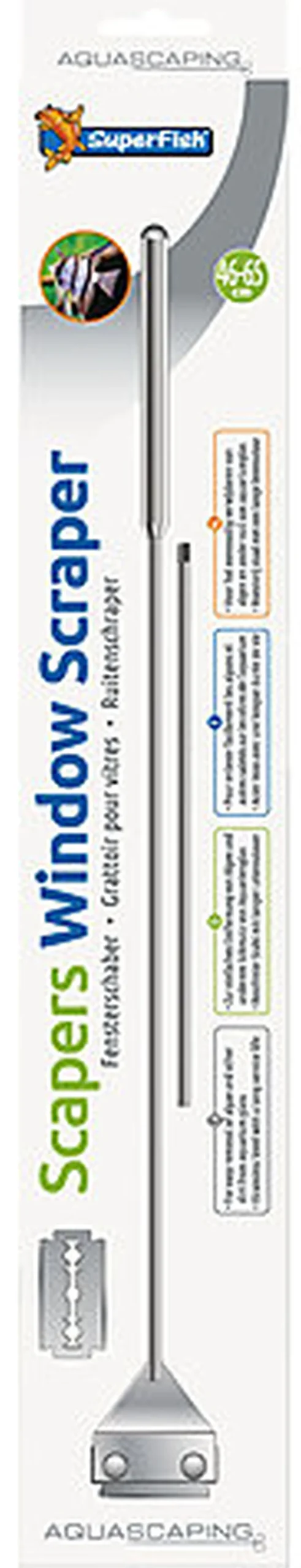 Superfish - Grattoir à Vitres en Inox pour Aquarium - 46-65cm