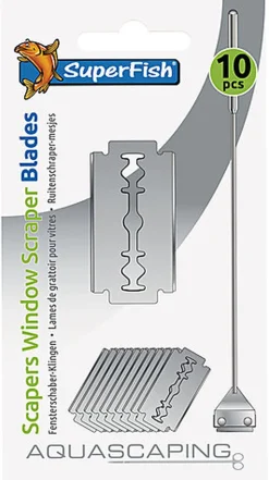 Superfish - Lot de Lames Scraper Spare pour Aquarium - x10