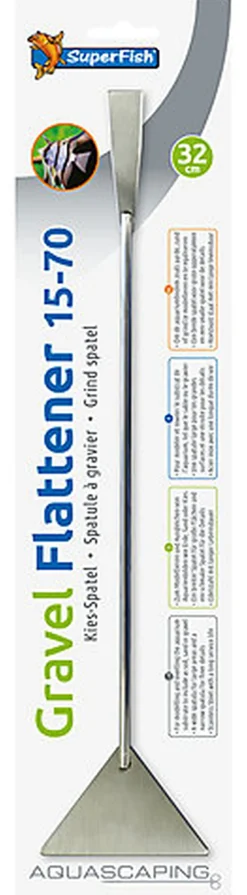 Superfish - Spatule à Gravier en Inox pour Aquarium - 32cm