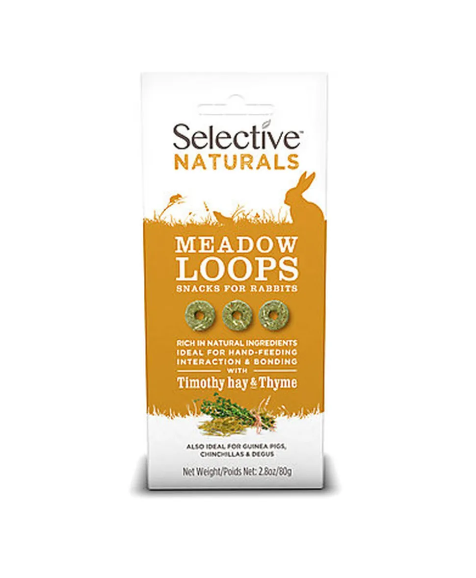 Supreme Science - Selective Naturals Meadow Loops pour Rongeurs - 80g