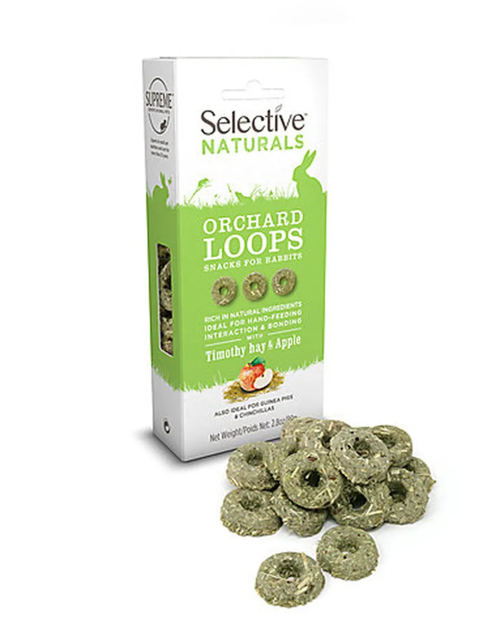 Supreme Science - Selective Naturals Orchard Loops pour Rongeurs - 80g